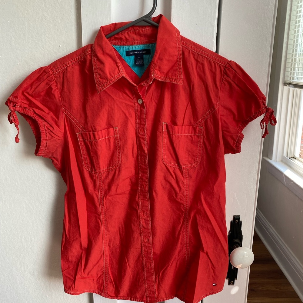 Adorable Tommy Hilfiger Orange Blouse